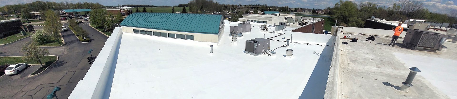 Commercial Roof coated with Duro-Last Materials | Technical Roofing | Duro-Last